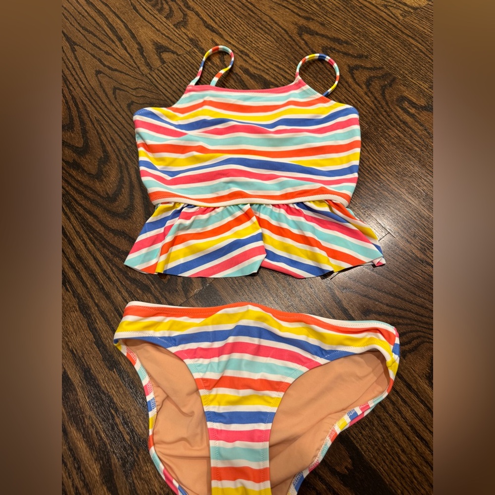 Crewcuts Multicolor Striped Kids Bikini